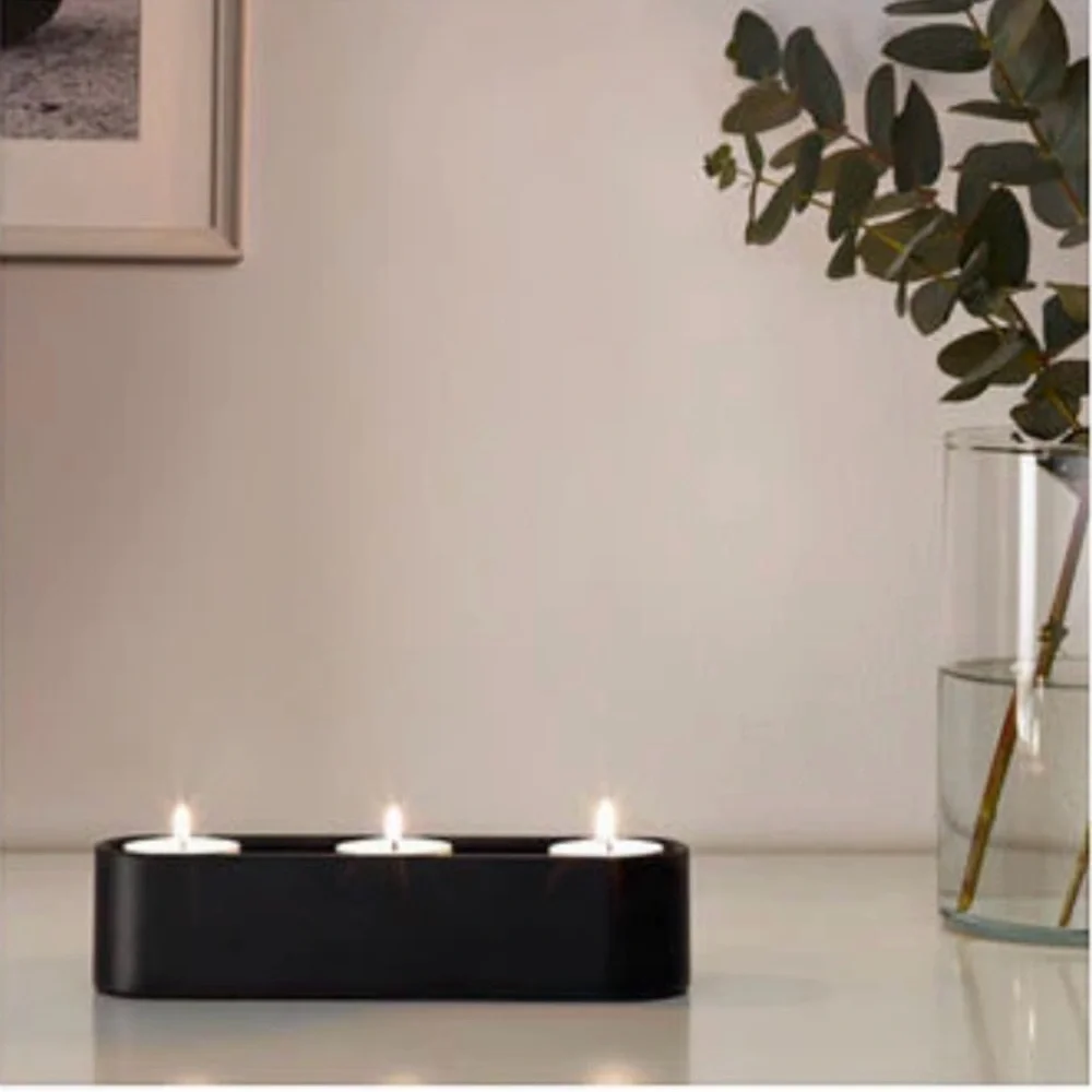 IKEA Ypperlig Aluminum 2 in 1, 3 Candle Holder